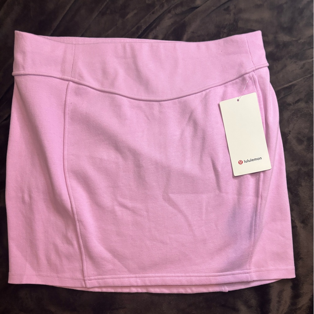 Lululemon Scuba HR Pink Mini Athletic Skirt New